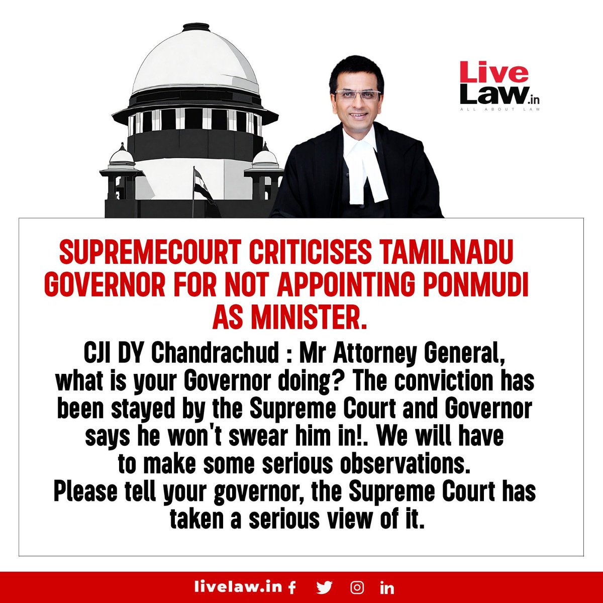 #SupremeCourt #CJIChandrachud #TNGovernor