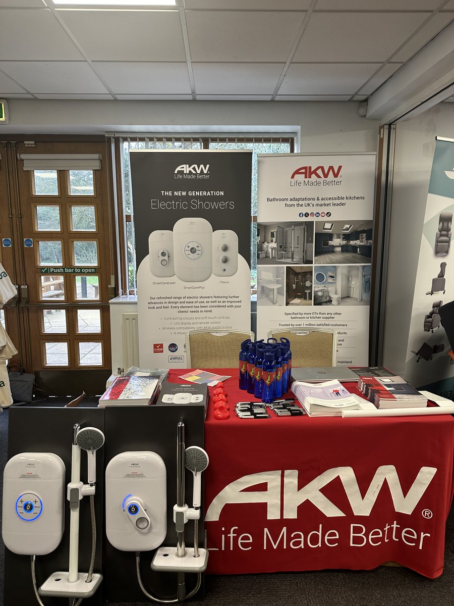 We're excited to be at the Weetwood Hall Estate in Leeds today for the latest @OTAC_UK event. Join us on stand 9 during the exhibition time slots to learn about our new generation of electric showers and talk to our friendly team about how we can make life better! 😃