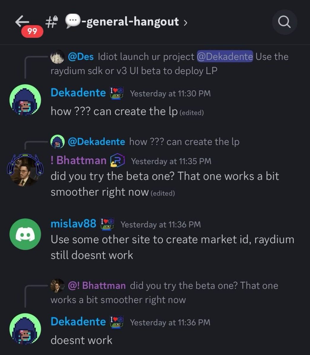 LucasCryptoLab's tweet photo. I am not FUDing or anything, but we saw such patterns in the past, when scams just destroy the bubble and everything falls down.

The guy raised 32M through SOL and he doesnt know how to add LP in Ray. So sad to see people throw their money like this in this space.
Education is KEY

#Solana #memecoins