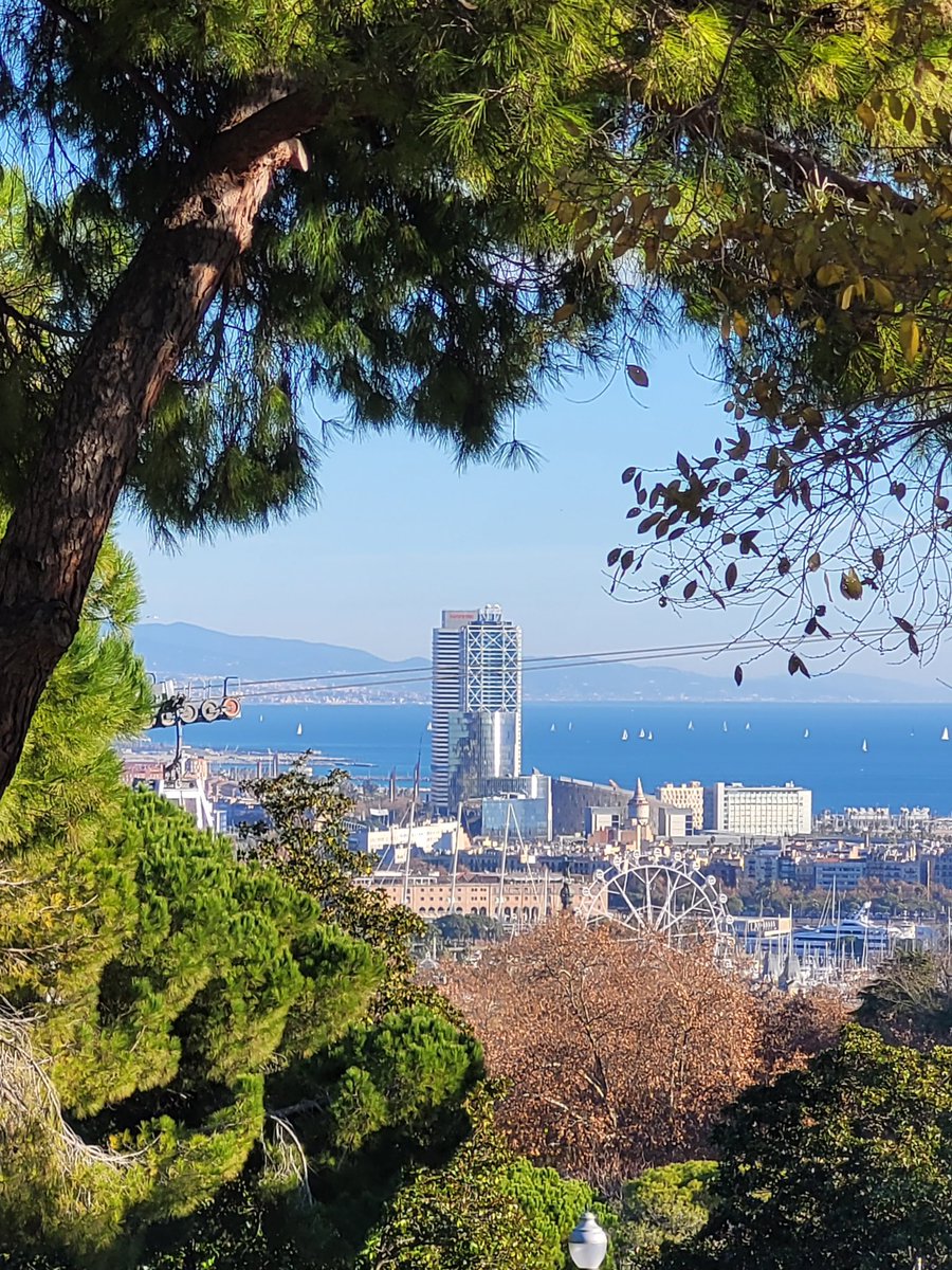 The beauty of Barcelona as seen from the gardens on Montjuïc mountain. 😘❤️