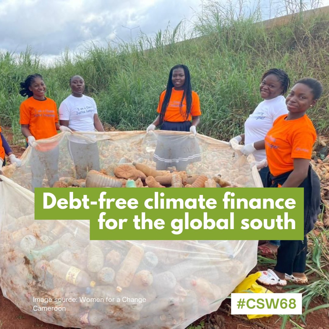 Global South countries need a cumulative $5.8T in Climate Finance until 2030—far more than the US$100 billion/year pledge by developing countries at COP. There is a need for immediate delivery of new non-debt-creating climate finance and #LossAndDamage. #ClimateJustice #CSW68