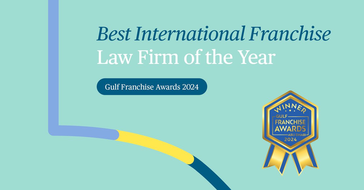 We're delighted to announce that our UAE team recently won the award for Best International Franchise Law Firm of the Year, at the Gulf Franchise Awards 2024 in Abu Dhabi. A big thank you to Gulf Franchise Expo & the judges for organising, & congratulations to all of the winners!