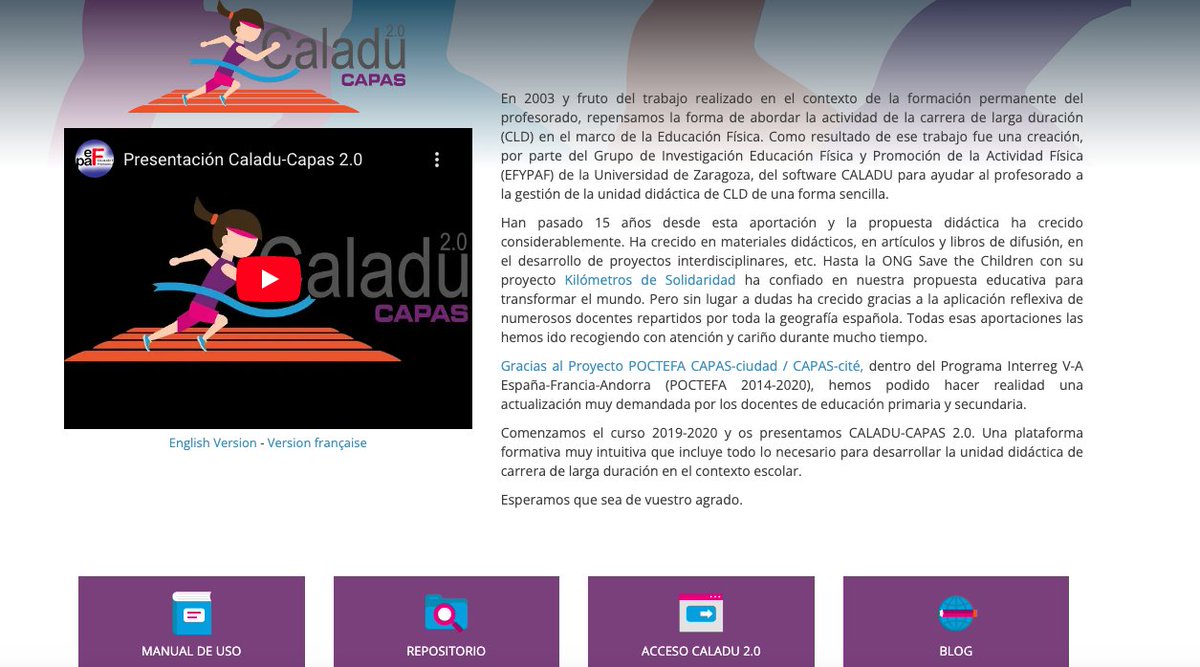 Grupo Inves. EFYPAF (@efypaf) on Twitter photo Hemos actualizado el repositorio del proyecto de CALADU-CAPAS 2.0. para las jornadas de <a href="/masEFaragon/">+EF Aragón</a>
Enlace al repositorio: caladu-capas.unizar.es/proyecto/repos…
Enlace al vídeo resumen explicativo de la propuesta: youtu.be/OeHhexpHxtc?si… Hemos actualizado el repositorio del proyecto de CALADU-CAPAS 2.0. para las jornadas de <a href="/masEFaragon/">+EF Aragón</a>
Enlace al repositorio: caladu-capas.unizar.es/proyecto/repos…
Enlace al vídeo resumen explicativo de la propuesta: youtu.be/OeHhexpHxtc?si…