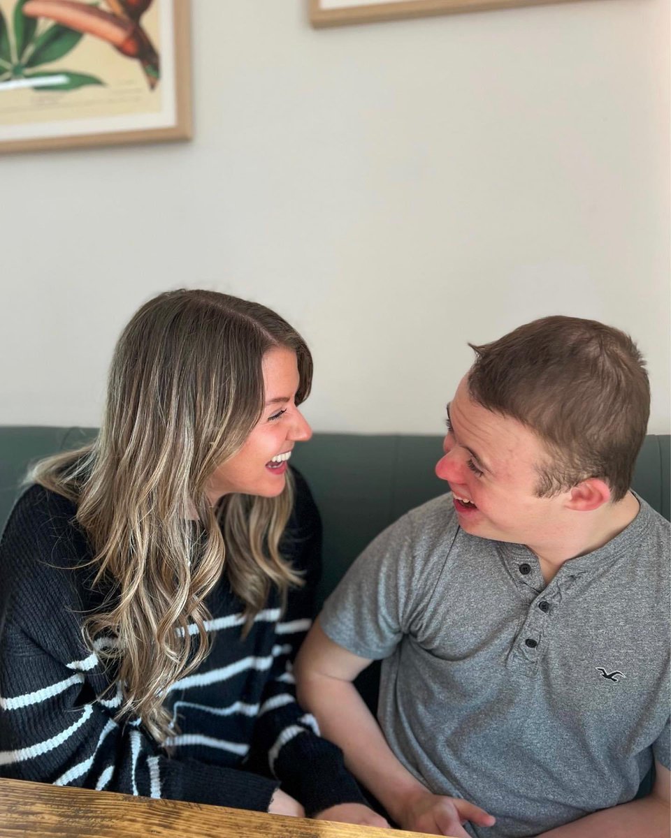 Happy World Down Syndrome day! 💙💛💙💛 I couldn’t be prouder of this amazing young man! The best little brother in the world! We’ve got our odd socks on today to celebrate 🧦😁 <a href="/WorldDSDay/">World Down Syndrome Day</a> <a href="/DSAInfo/">Down's Syndrome Association</a>