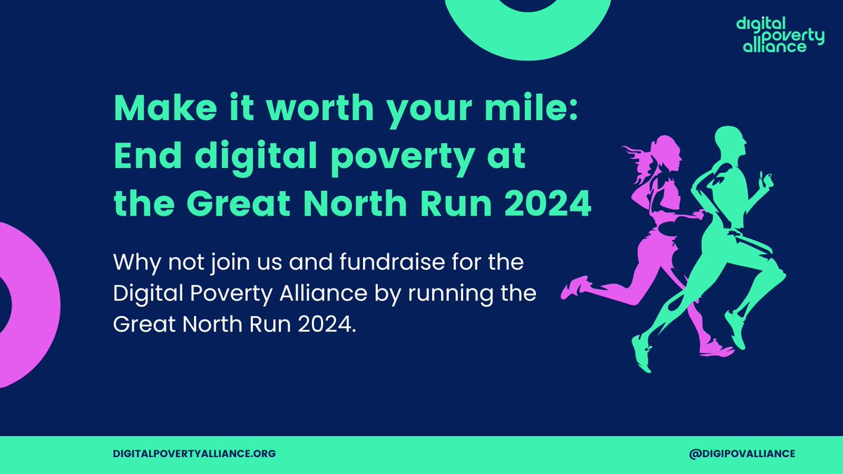 In September, a team of runners will be running the #GreatNorthRun to help end digital poverty. We have a few spaces left, so get in touch if you would like to join our team and run the largest half marathon in the world! #HalfMarathon #DigitalDivide #Running #GNR #GNR24