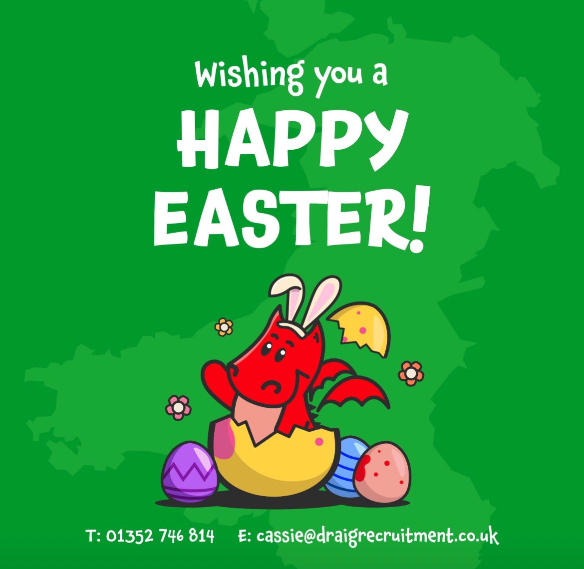 Are you a school looking for staff for after Easter or a candidate looking for work?
We are open during the Easter break, please contact us if you have any requirements. 
☎ 01352 746 814
📩 cassie@draigrecruitment.co.uk
draigrecruitment.co.uk
#NorthWalesSocial #northwalesjobs