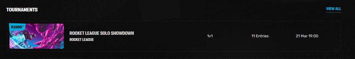 Signed up 😎 #RocketLeagueZA