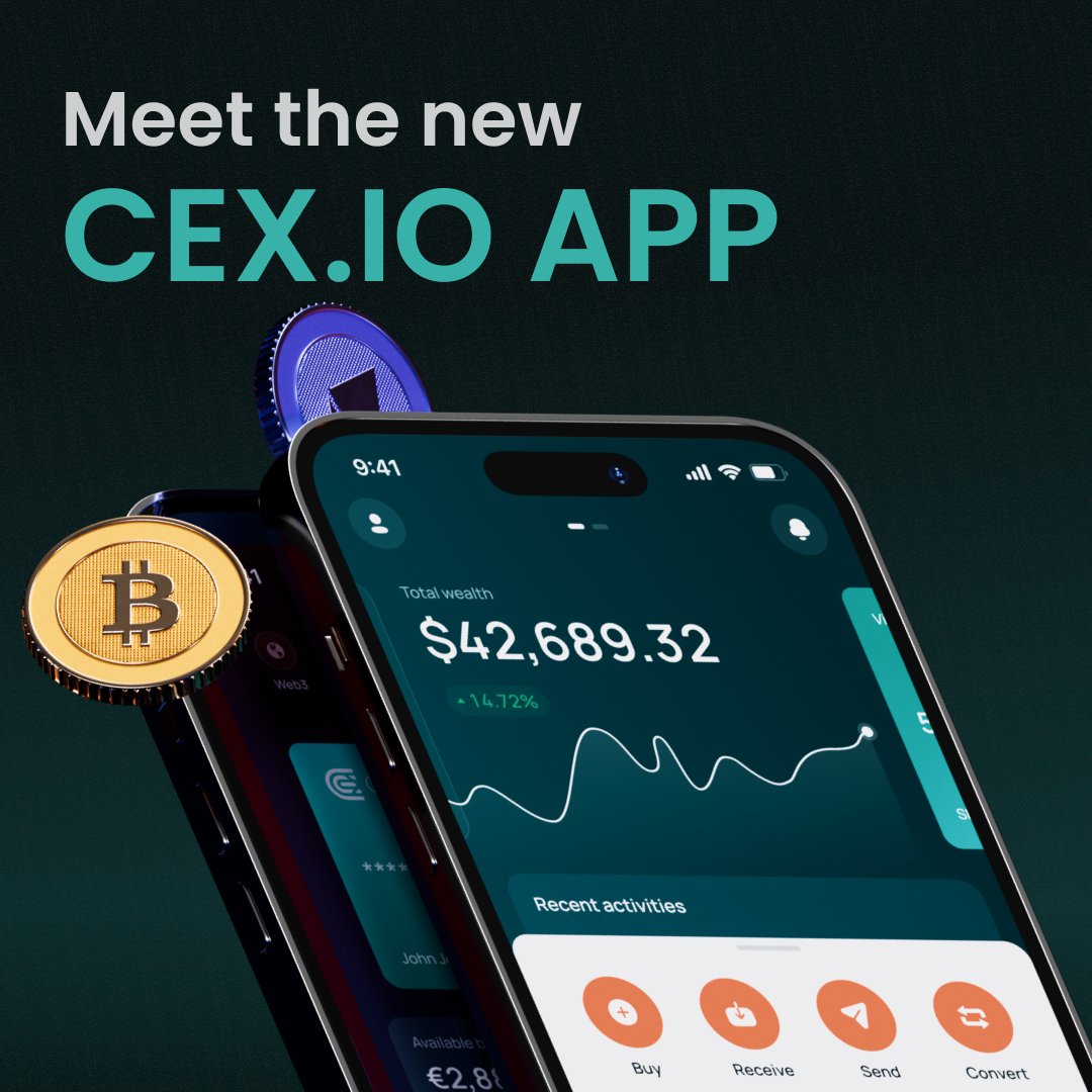 🆕 The legacy CEX•IO Exchange app is about to experience a major update,  and will be rebranded to CEX•IO App. 💡 Here is what to expect: • A  completely revamped interface •