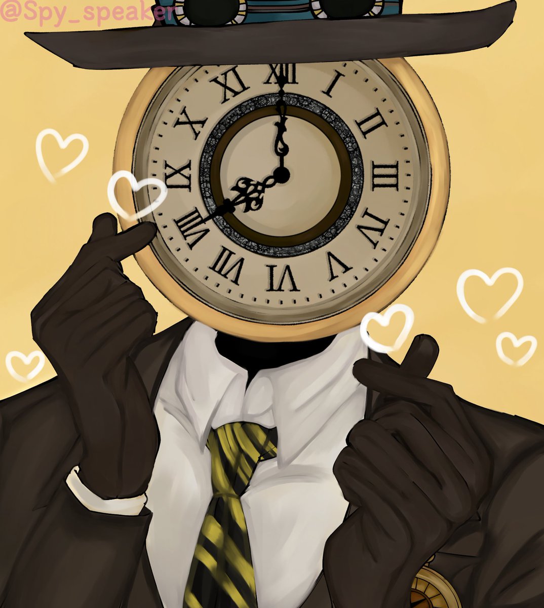 Spy_speaker's tweet image. Chief clock man 🫰🩷 
I tried drawing him in his original, non-human appearance :33 
#clockman #SKIBIDITOILET #skibidi_toilet #SkibidiToiletfanart #skibiditoiletmultiverse #Domstudio @BabyWuchang 💜and @DomStudio 💛:33
