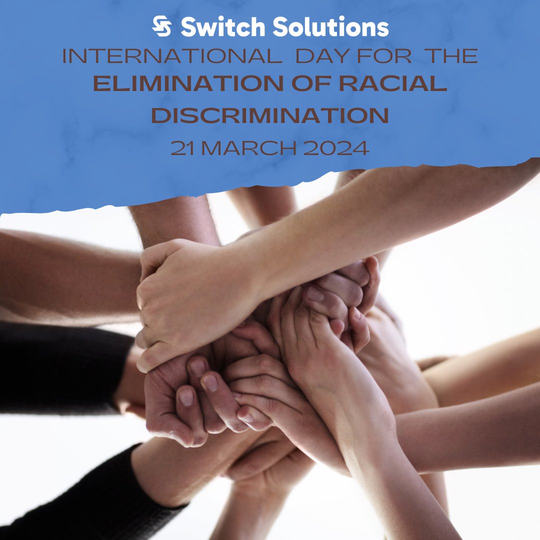 switchsolution_'s tweet image. Standing united, we at Switch Solutions Limited reaffirming our commitment to equality, dignity, and respect for all. Together, let's strive to build a world free from discrimination. 
#switchsolutions
#EndRacialDiscrimination 
#EqualityForAll