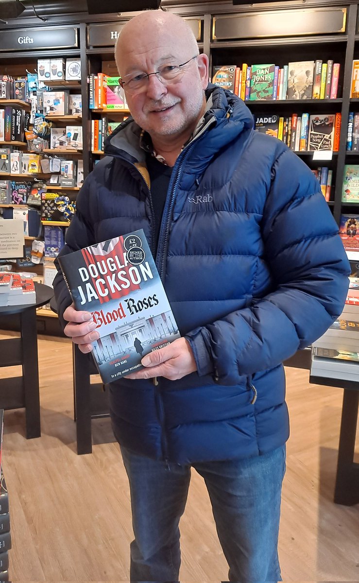 The amazing @Dougwriter popped in to sign copies of his brand new book BLOOD ROSES. Get a copy now...before we sell out! Thankyou so much for coming to see us Douglas.