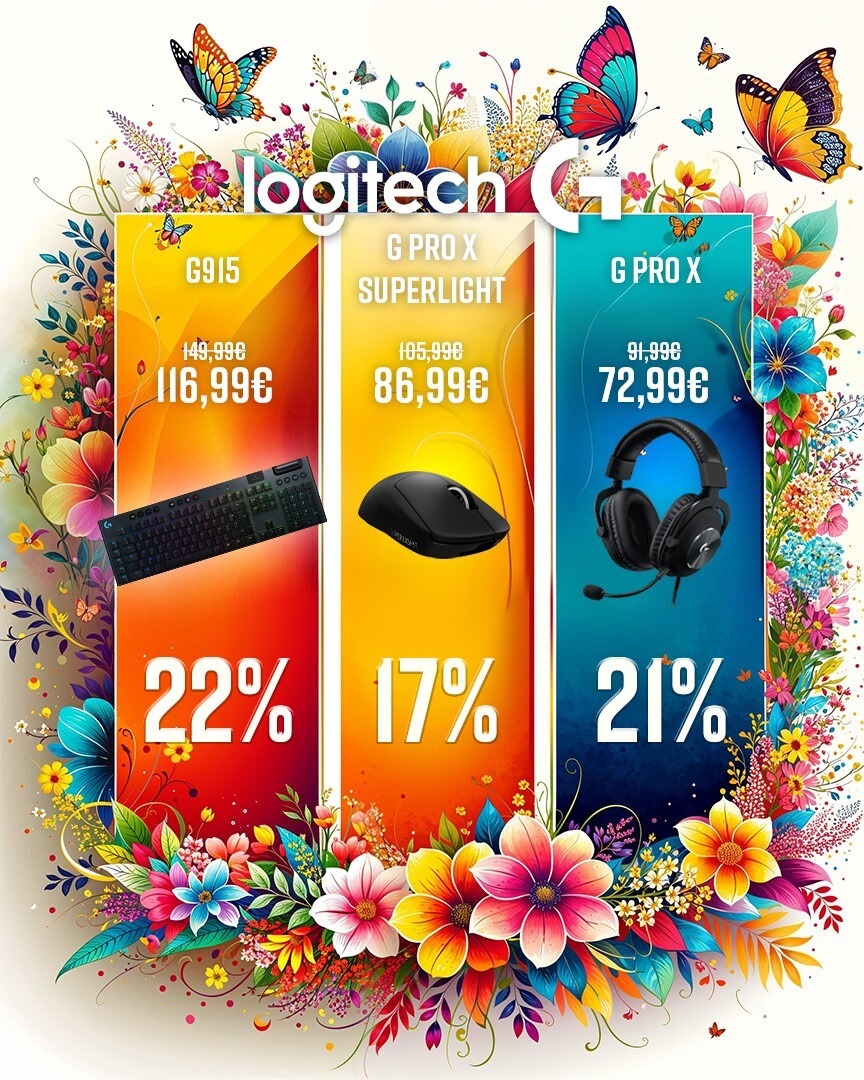 ChowchowBonPlan !

C'est le printemps, les oiseaux chantent et surtout les promotions <a href="/LogitechGFrance/">Logitech G France</a> fleurissent !

N'hésite pas à te balader sur Amazon jusqu'au 25 Mars, les meilleurs produits sont au meilleur prix : amzn.to/43WW7AG

Publicité