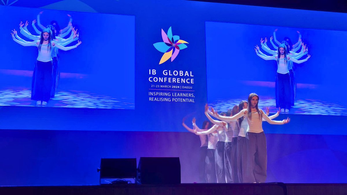 iborganization's tweet image. Our students always amaze us with their talents! Thank you to @ISBLearning, @SFS1912 and Kyungpook National University Middle School students for welcoming us to our #IBGC2024 Day 1 opening session with your moving performances. 👏