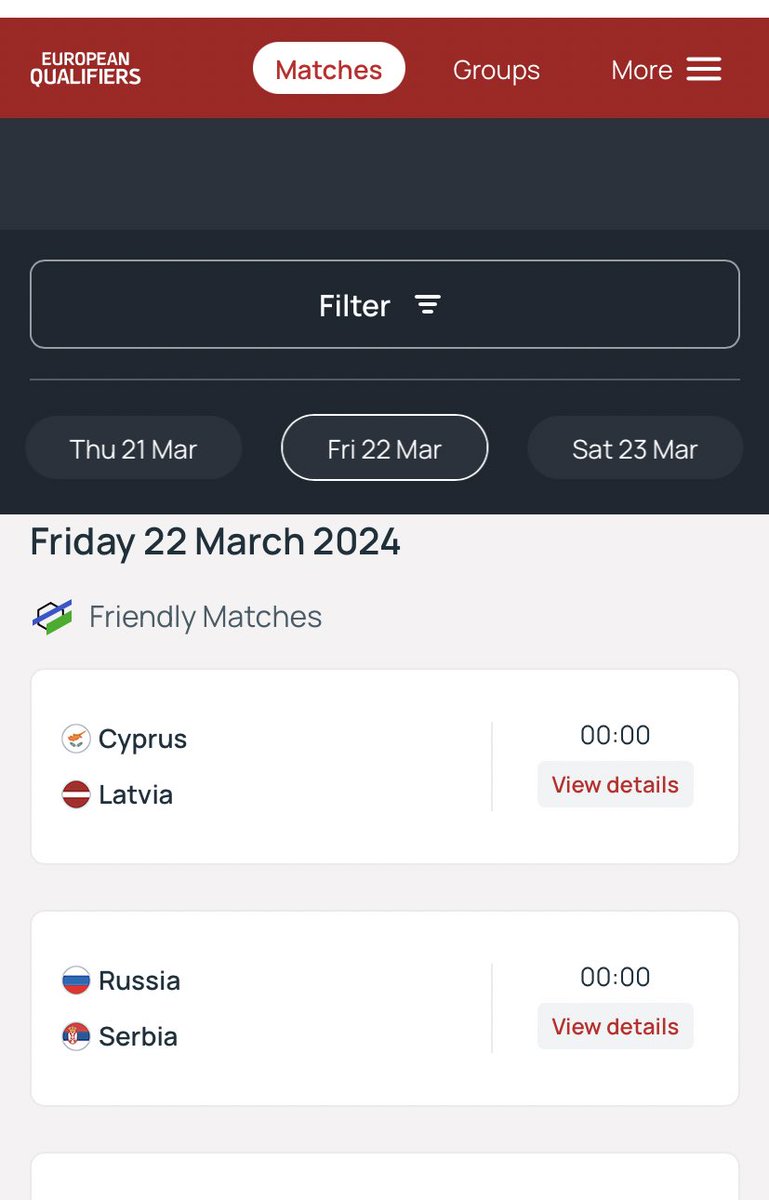 Russia will soon face Serbia in an official football friendly🇷🇺🇷🇸

The match features on #Uefa’s website, and it will take place at VTB Arena – Dynamo Central Stadium in Moscow.

UEFA’s ban seemingly only applies to competitive games…
