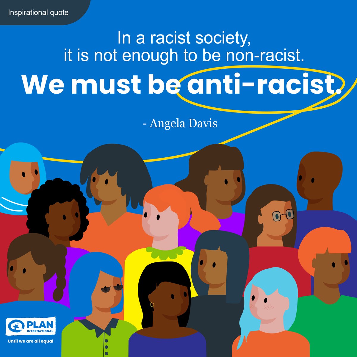 Girls’ rights can’t be achieved unless racism is overcome. Racial justice and gender justice for girls are inextricably linked and one cannot exist without the other 💪🏾 #FightRacism