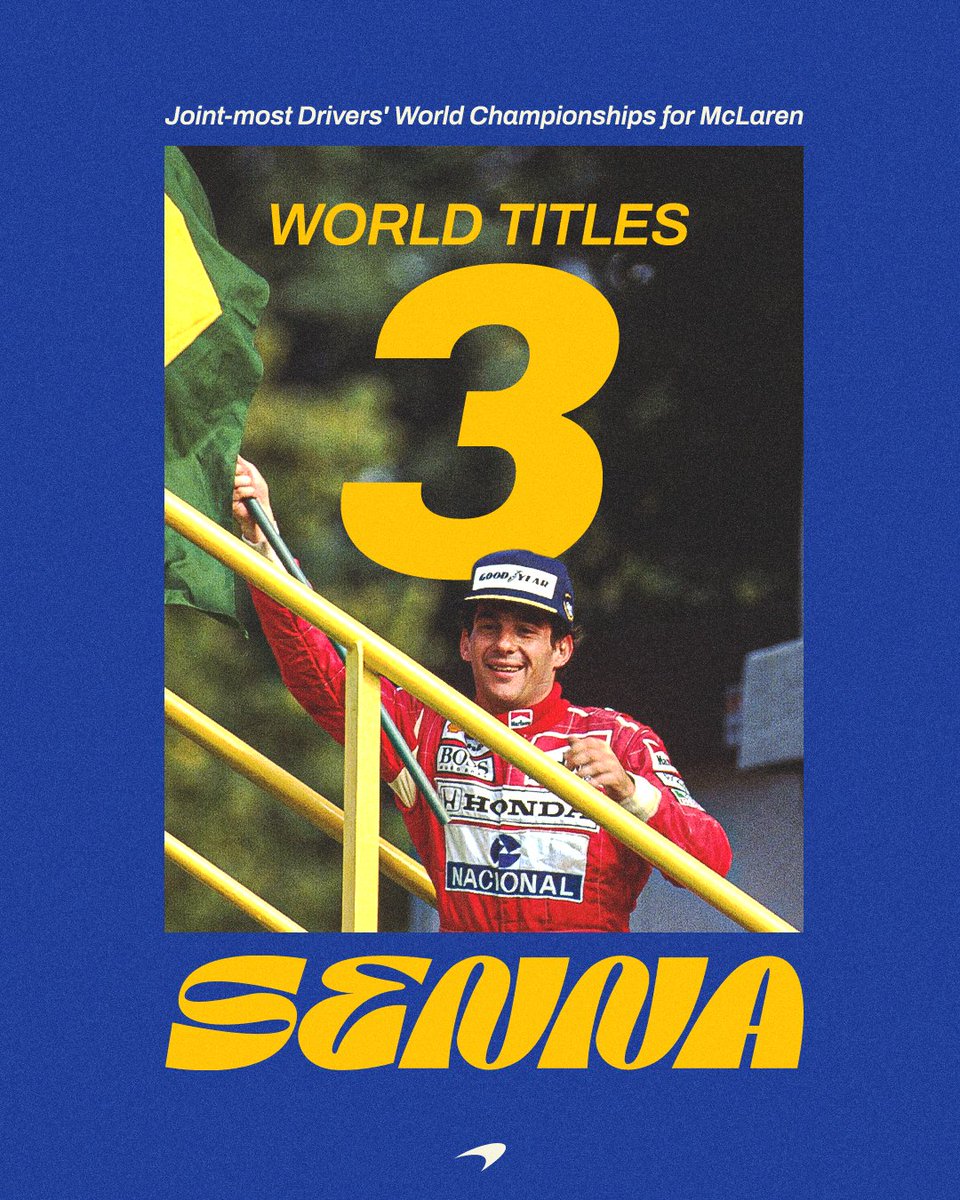 3 World Titles. 🏆

#SennaSempre