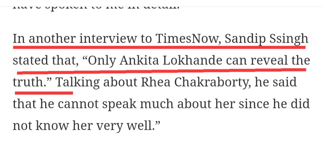 PriyaSi47091986's tweet image. Nexus Colluded Against SSR
@CBIHeadquarters, #SandipSsingh-d&quot;Crisis Mgr&quot;of 14/15Jun,who managed 2fishout SSR&apos;s personal docs,decided d time of cremation/ attendees-has,in an interview2 @TimesNow, said-&quot;Only #AnkitaLokhande can reveal d truth&quot;.Has MsLokhande bn questnd?
@Copsview