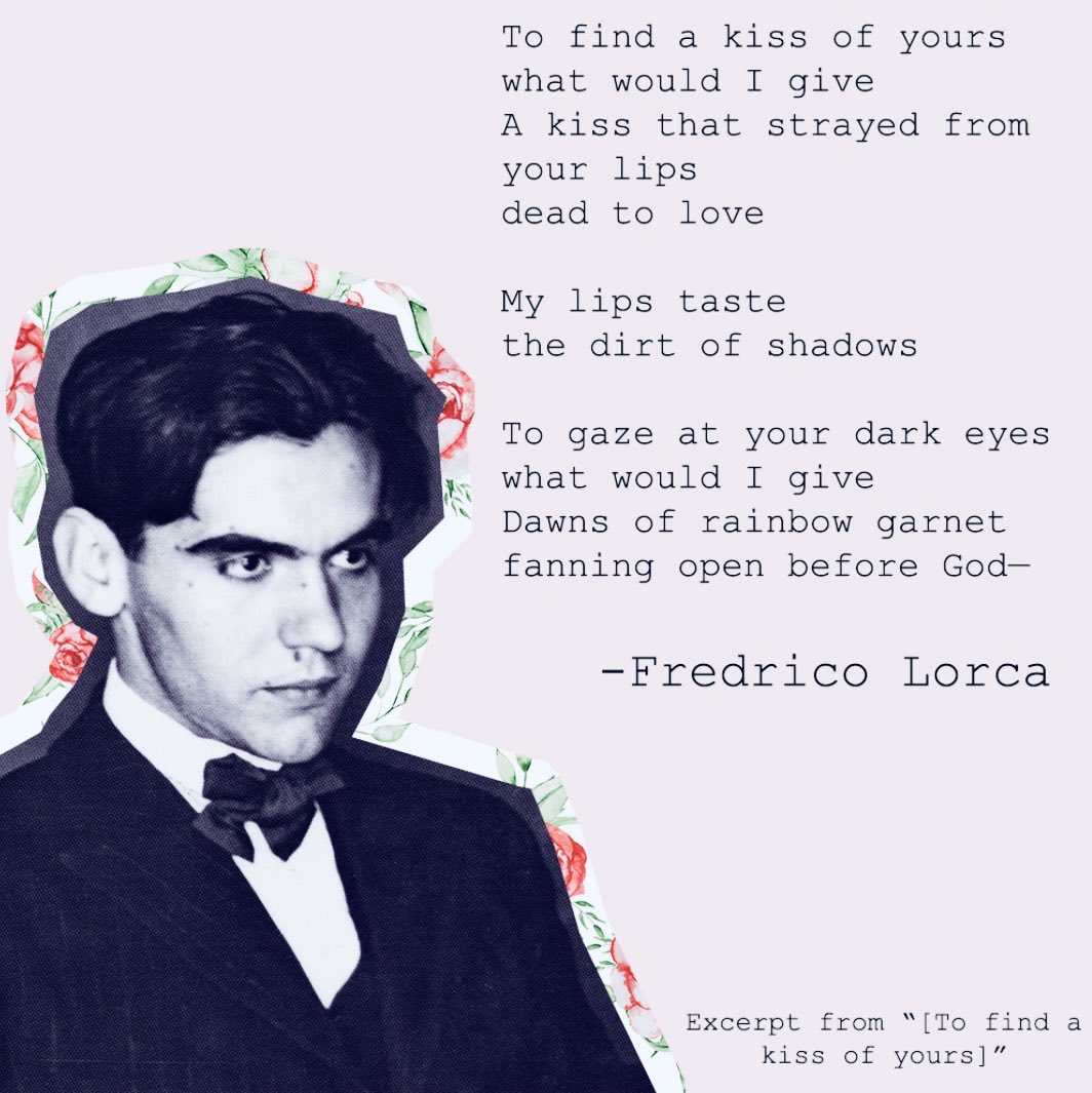 It’s #WorldPoetryDay! Here’s some lovely Lorca to help celebrate.