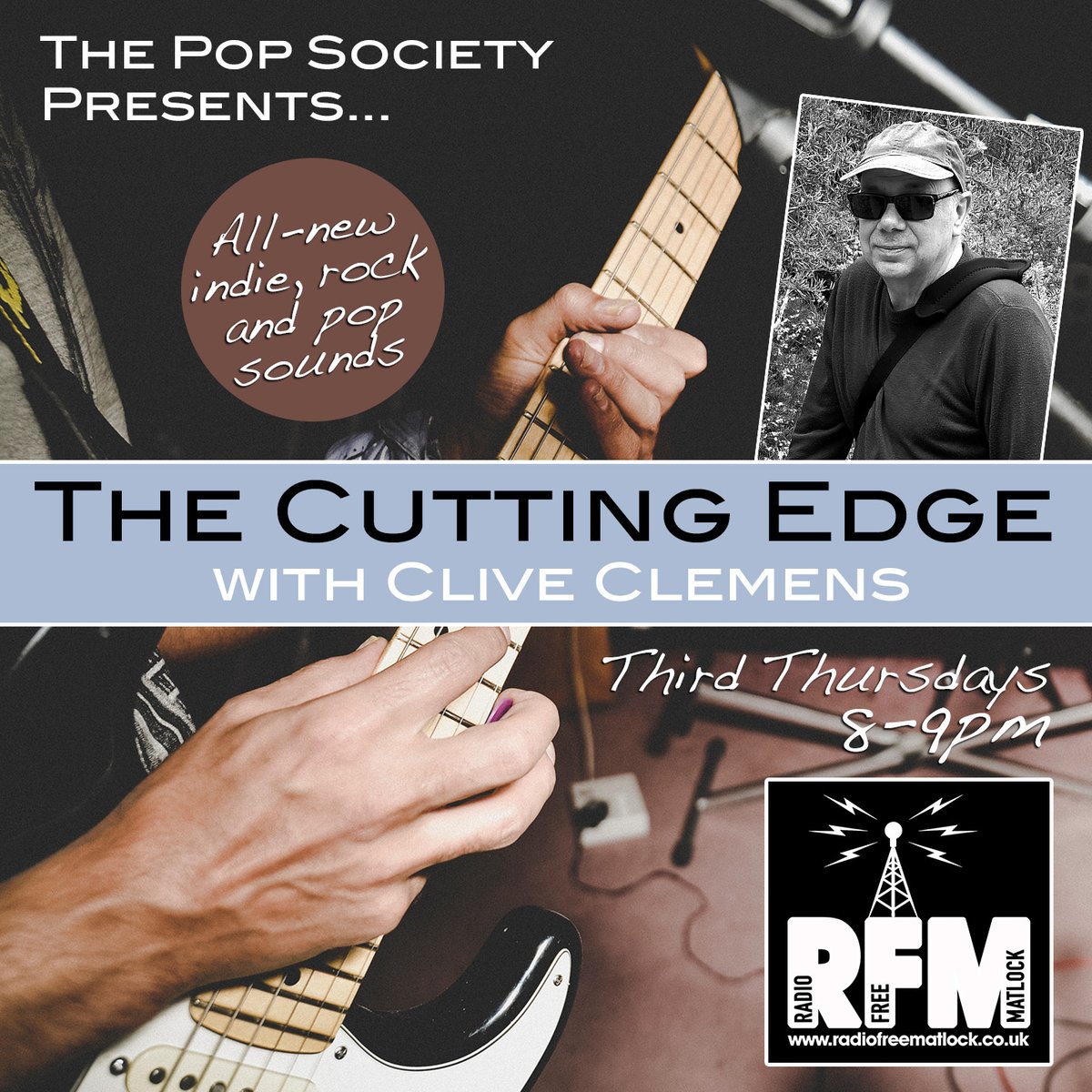Tonight 8pm on @RadioMatlock my monthly Cutting Edge show, 1 hour of new music including tracks by @limegardenband @safari_room @voldomusic @punchlovemusic @thesecretsister @MrBenAndTheBens @weareswimschool and many more