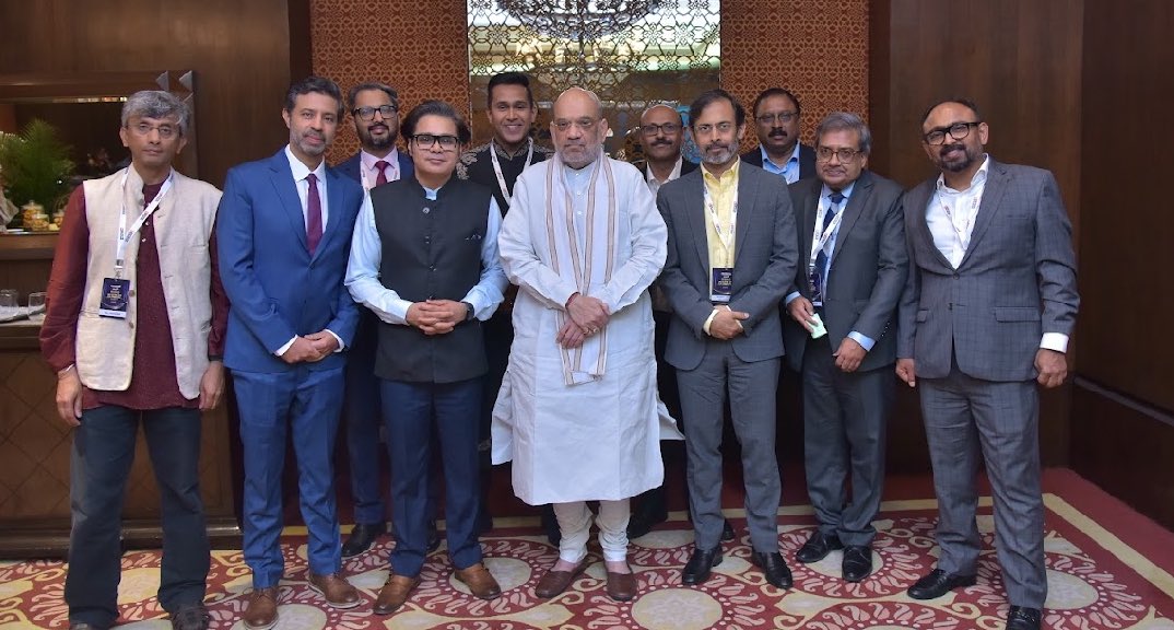 AMISHDEVGAN's tweet image. #RisingBharatSummit में 
गृह मंत्री @AmitShah से चुनावी संवाद ।