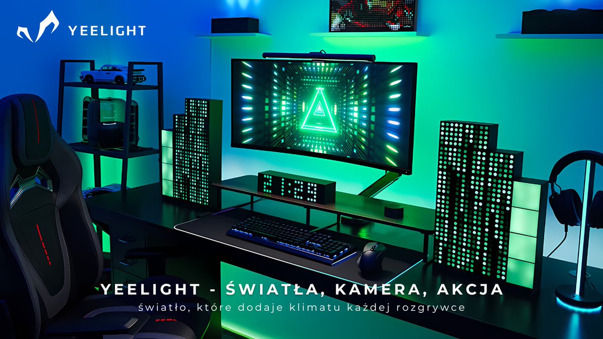 Czy są tu fani gamingu? 👀 

Tu Yeelight - zabierzemy Twój gamingowy setup na zupełnie nowy poziom! 😎
