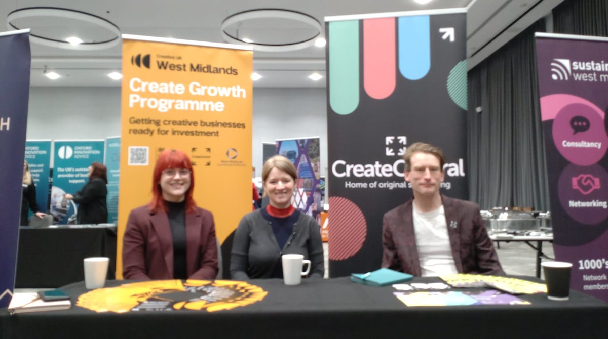 Create Central and Creative UK talking to small businesses about the WM Create Growth Programme today at Venturefest 🚀 @VenturefestWM #CreateCentral #WMGrowthProgramme #Business