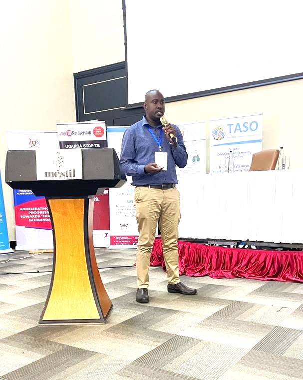 Dr. Fred Semitala, ED @MJAPUg, and his team representing MJAP at the National TB and Leprosy Science Summit hosted in Kampala. He captivated the audience as he discussed TB preventive therapy for persons living with HIV/AIDS.