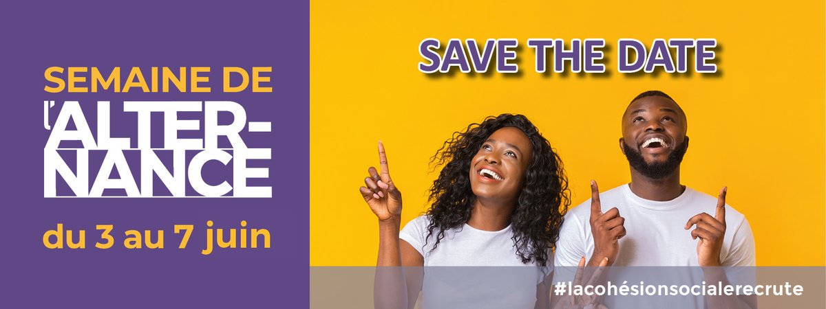 #Savethedate / La Semaine de l’#alternance #Uniformation se déroulera du 3 au 7 juin 2024 !
Les acteurs de la #CohésionSociale se mobilisent autour de l’alternance, sur le développement de parcours inclusifs et de qualité. Rdv fin mars pour découvrir le programme !