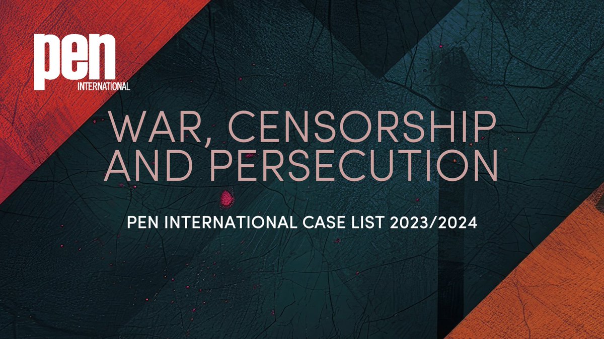 On #WorldPoetryDay, PEN International releases War, Censorship, and Persecution: our Case List 2023/2024, highlighting challenges for writers in global conflicts and emphasising the need to safeguard freedom of expression, especially in war-torn regions: pen-international.org/news/pen-inter…