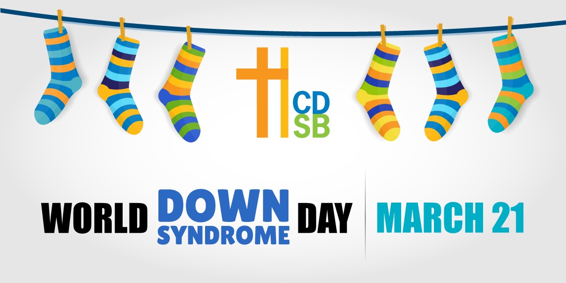 Happy #WorldDownSyndromeDay! Don’t forget to wear your funkiest, most colourful socks today in support of Down Syndrome awareness! #LotsOfSocks 🧦 #HCDSBbelonging