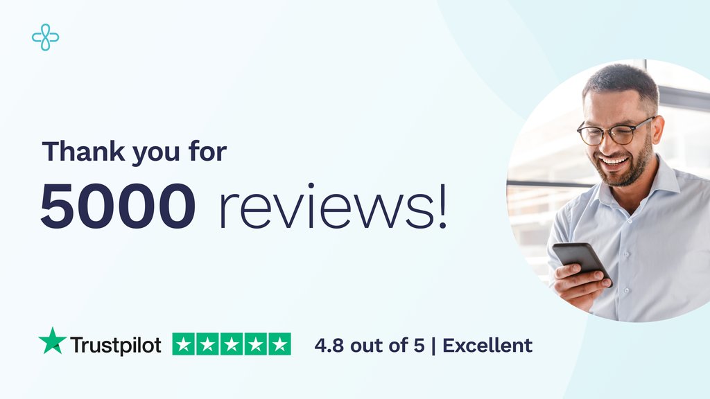 We’re so proud to have received over 5000 reviews on Trustpilot with an average rating of 4.8 out of 5-stars! 🎉⁠ 🌟⁠ Thank you to all the patients that have taken the time to provide us with feedback! Phlo is the hassle-free pharmacy built around you: wearephlo.com