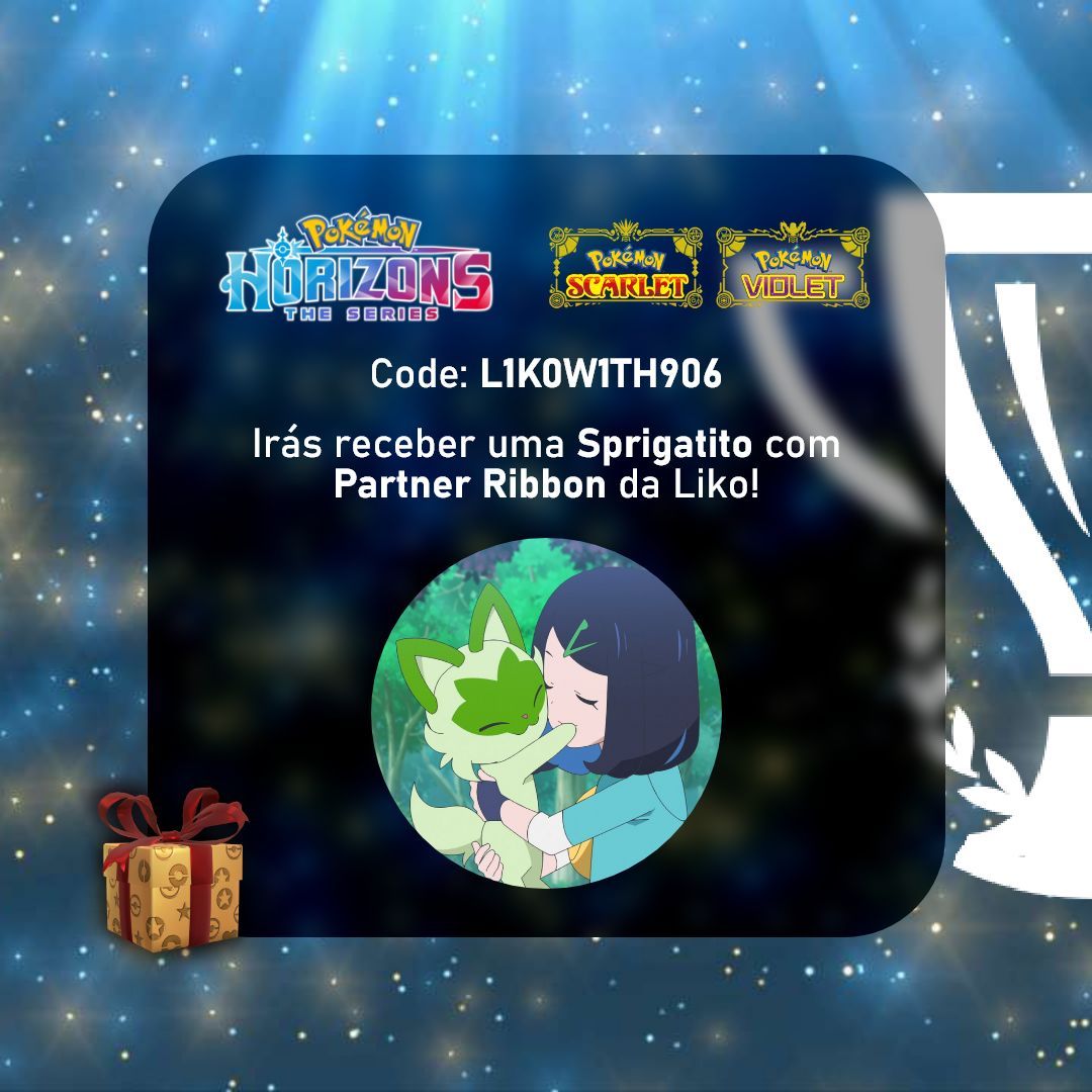 Para celebrar o lançamento de Pokémon Horizons no ocidente, os desenvolvedores do jogo decidiram oferecer uma Sprigatito baseada no Grass Starter da série animada!