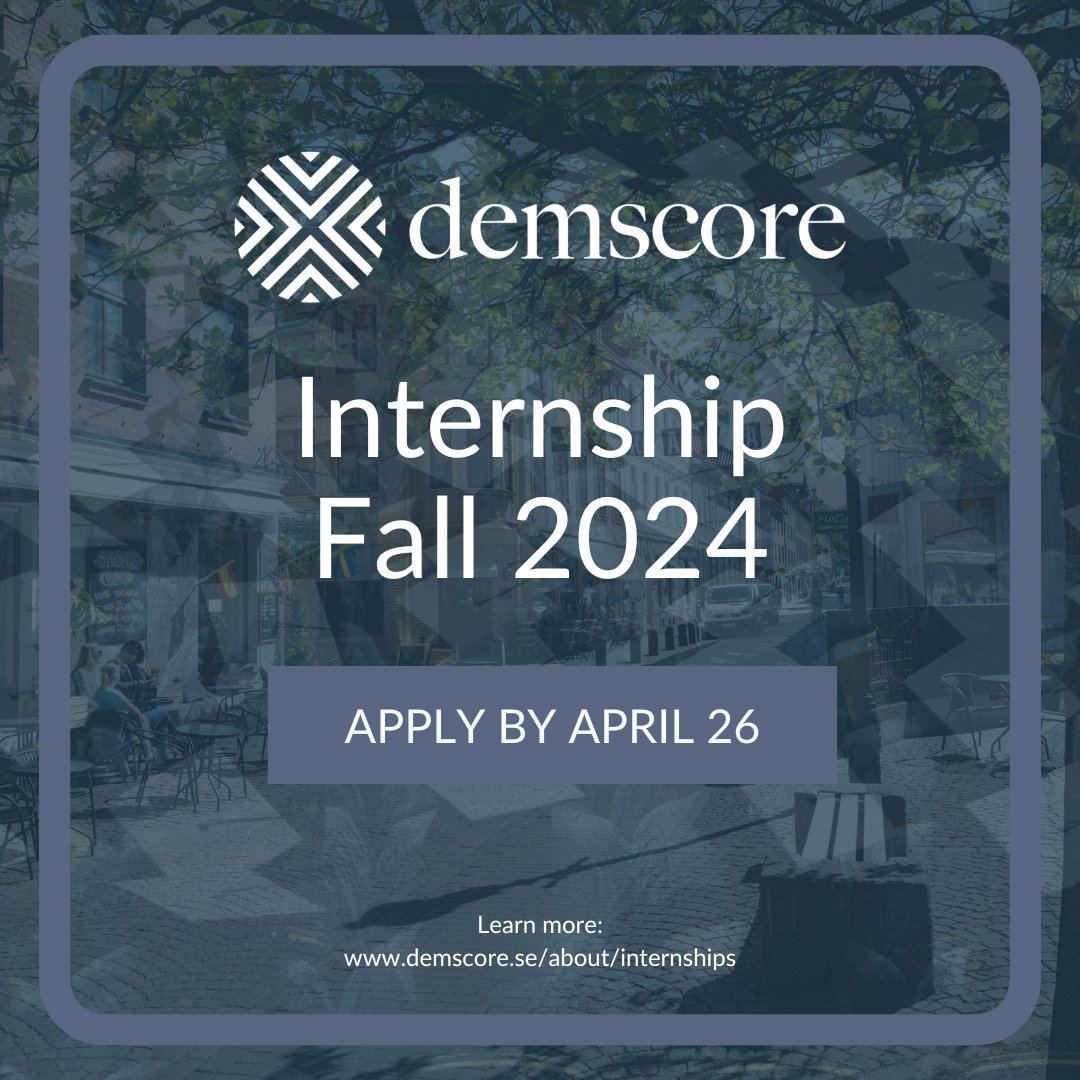 🌐 Join our team in Fall 2024! 🔍 Seeking: Internship Candidates 📅 Duration: 20 weeks, 2 Sept 2024 – 17 Jan 2025 🎓 Open to Master's/Bachelor's students 🌍 Social science, data and research 💼 Unpaid, but academic credits offered 📩 bit.ly/45xEBmy