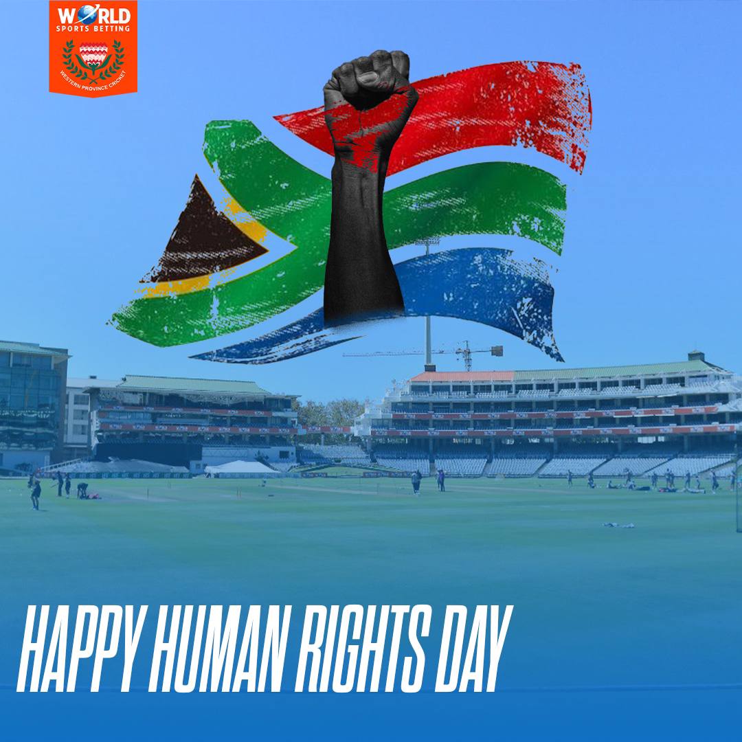 Happy #HumanRightsDay!!!💙🇿🇦🇿🇦 #WPCA #WPcricket #WSBNewlands #westernprovince #WSBWP🧡