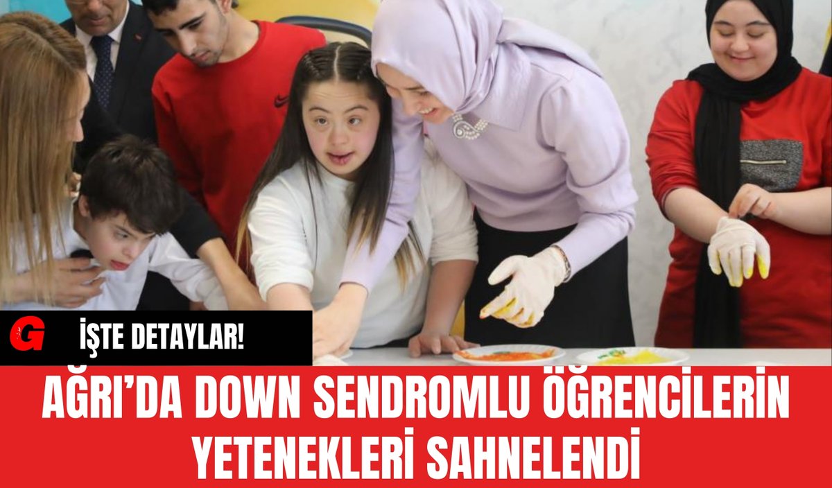 ⚡  Ağrı’da Down Sendromlu Öğrencilerin Yetenekleri Sahnelendi: Ağrı'da düzenlenen etkinlik, down sendromlu öğrencilerin yeteneklerini sergileyerek toplumda farkındalık yaratmayı hedefliyor. dlvr.it/T4P2LZ #KÜLTÜRSANATYAŞAM