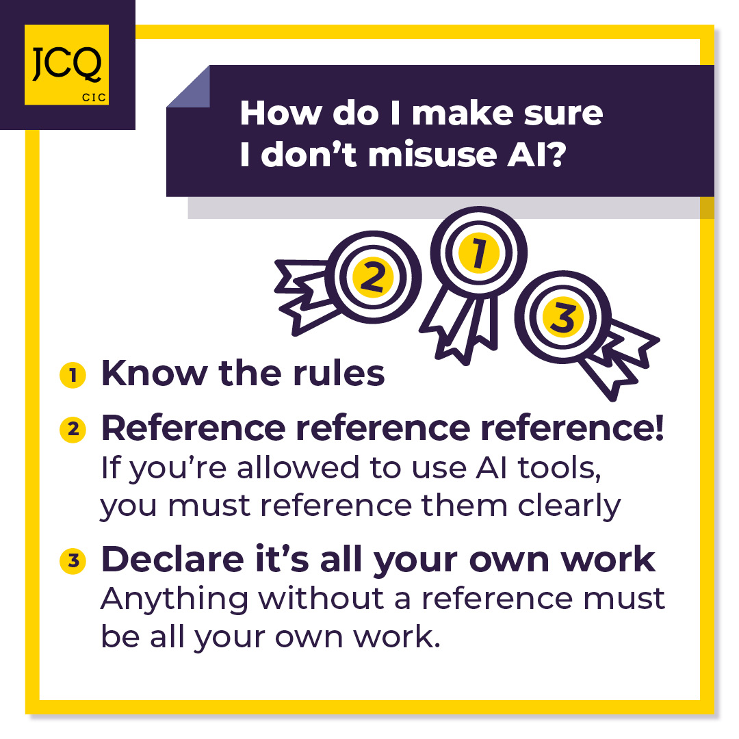 Are your students worried about using AI in assessments? Get your students up to speed with these helpful tips: