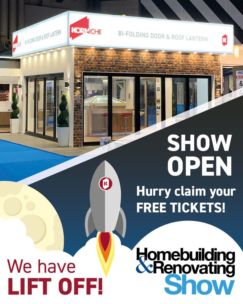 The Homebuilding & Renovating Show is Officially Open! Visit Korniche on Stand B143 & Get £100 Cashback! Don't miss out! Visit us today and elevate your living space! @HBR_Show @Bonjourmillar @thenec #Korniche #HBRshow #HBRshow24 #Homebuilding #Renovating #WereHere