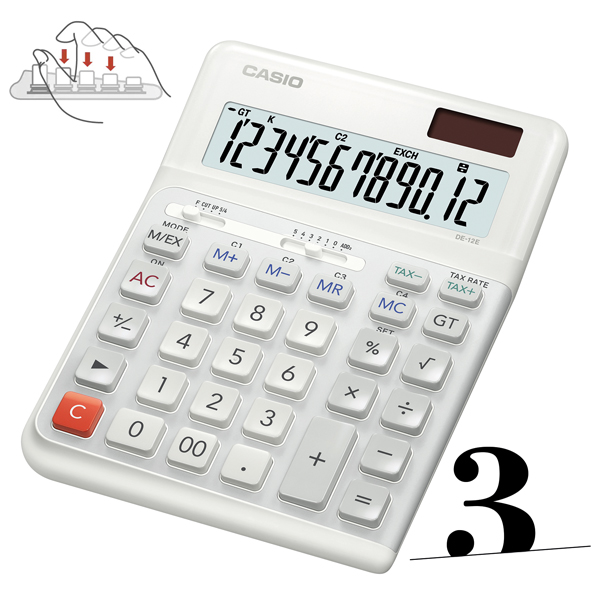 So you thought calculators were uninteresting? So did we until Casio created the sloping keypad surface that ensures a comfortable fit with the fingers of the right hand. #OffSuppliesNow