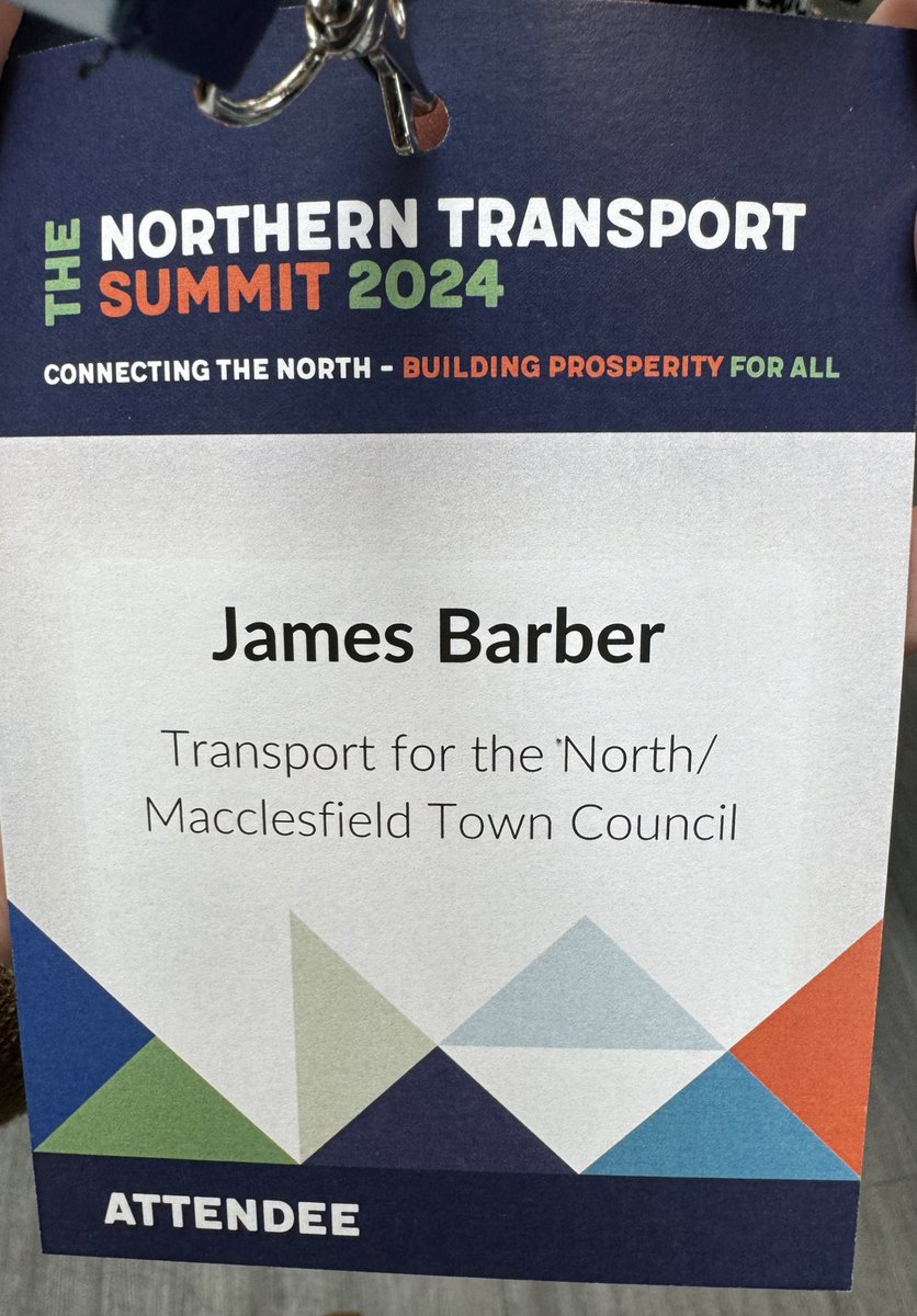 I’m at #NTS24 today, where @Transport4North Chair @Patrick4Dales. our CEO Martin Tugwell Kirsten Keen will all be addressing the Conference to set out how we will #TransformTheNorth.

Also proud to be able to discuss the work I lead in #Macclesfield with industry leaders!