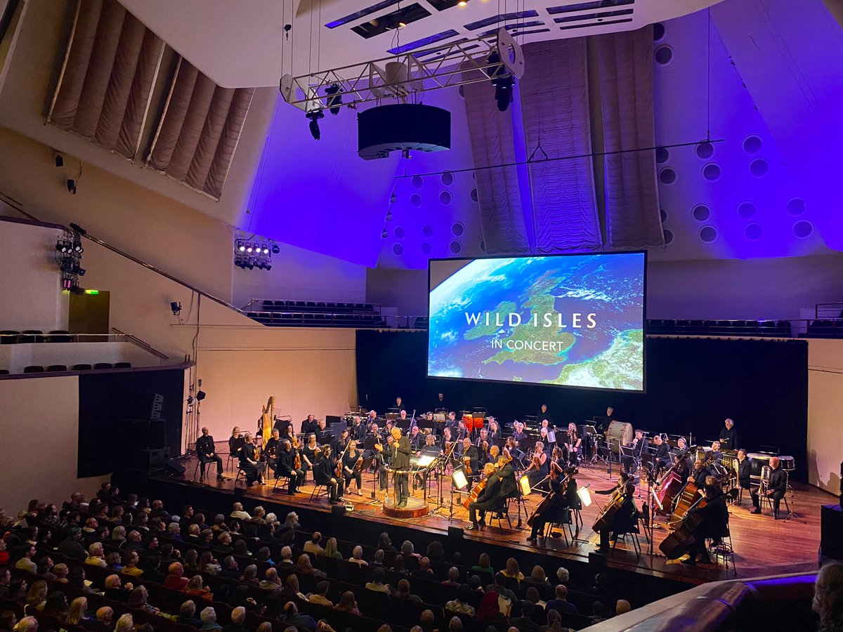 Such a wonderful night out @RoyalNottingham last night with @sekenton watching #WildIsles All wriiten & composed so beautifully by @GFentonMusic 💙 🌎#BBCorchestra #davidattenborough #lovenature #wildearth