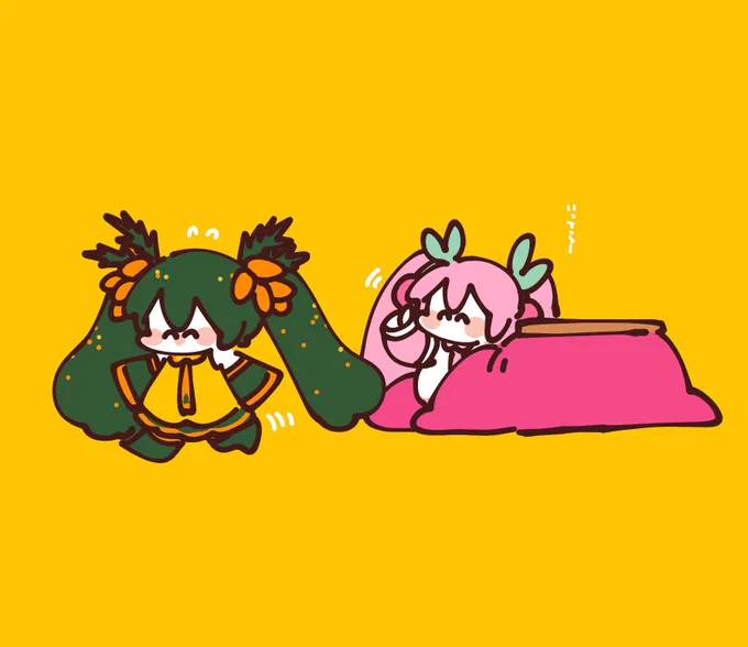 桜ミクさんがいるなら杉花粉ミクさんもいるかな(?)って描いたヤツ 
