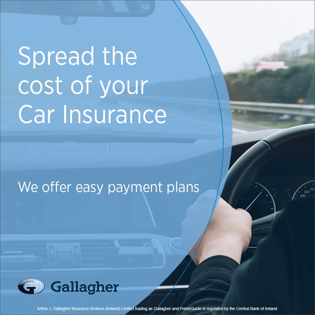 GallagherIE_'s tweet image. Would you like to spread the cost of your Car Insurance? Our team of qualified advisors will tailor an insurance policy to suit you while also offering you an easy payment plan. Speak to our team now  📞 0818 222 700 #ad #carinsurance #carinsurancequote #EasyPaymentPlan