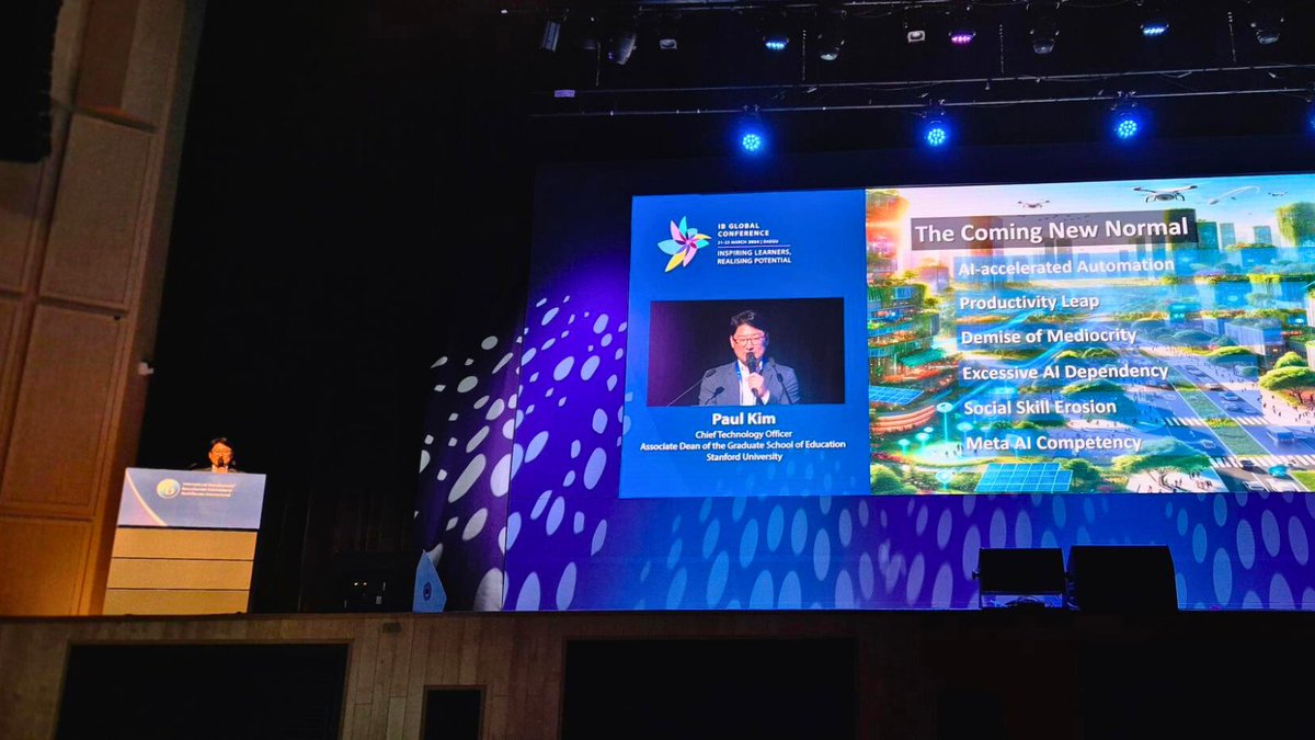 "As we enter the AI era, true student success lies not just in the answers they find but in the depth and daring of the questions they pose." - Dr. Paul Kim, Chief Technology Officer and Associate Dean of the Graduate School of Education at <a href="/Stanford/">Stanford University</a> #IBGC2024