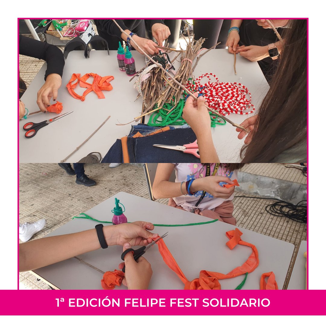 ✨¡Estuvimos presentes en la 1ª Edición de Felipe Fest Solidario en el IES Felipe de Borbón en Ceutí! 🎉 Apoyamos a @AstradeRMurcia recaudando fondos para una buena causa. 💖 Además, contribuimos con nuestras hermosas flores solidarias hechas con tela reutilizada. 🌺♻️