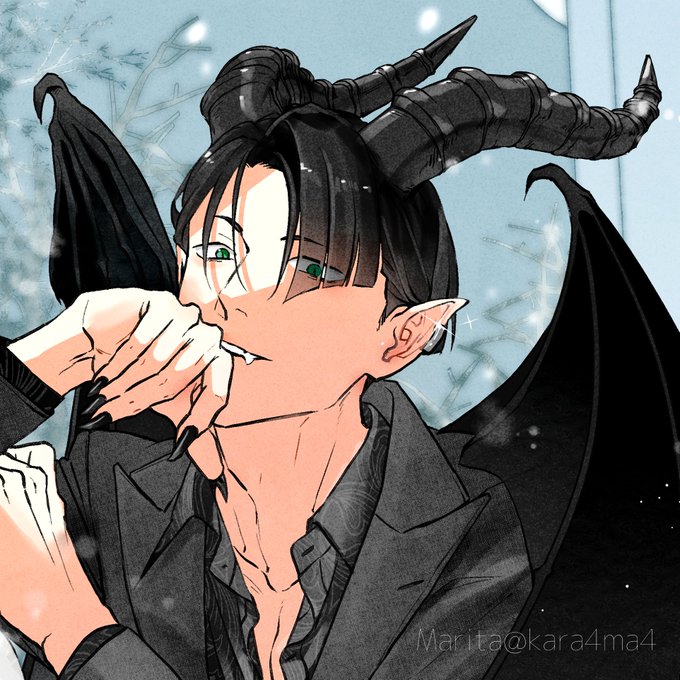 「demon boy upper body」 illustration images(Latest)