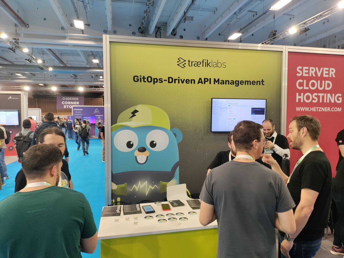 It's day 2 at #KubeCon2024 already? Make sure to drop by our booth (H23), say hi, and learn about Traefik v3, our new Traefik Hub API Gateway, and more!