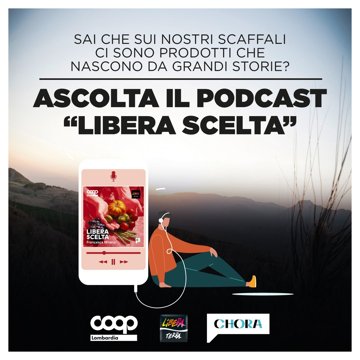 Ascolta 'Libera scelta”, il nuovo podcast che abbiamo realizzato con @Chora_Media e @LiberaTerra sulle storie dietro ai prodotti che nascono sulle terre confiscate alle mafie ➜ choramedia.com/podcast/libera… #21marzo