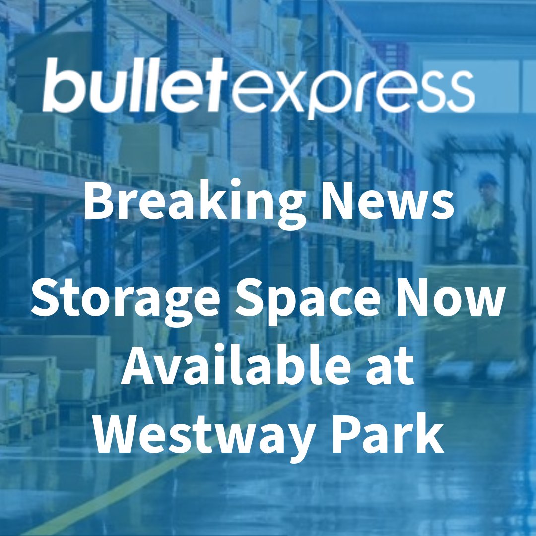 Bullet Express is delighted to announce that we can now welcome more clients to our Westway Facility.  Based in Renfrew,  Westway offers excellent connectivity to the whole of Central Scotland, with Junction 27 of the M8 only 3 minutes away.    

#connectingsupplychains