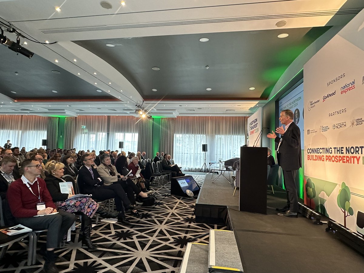 @manairport David Sidebottom @TF_davidS @TransportFocus reflects over the last year… “what passengers want hasn’t changed: a frequent, reliable, affordable and sustainable service.” 🚝 #NTS2024