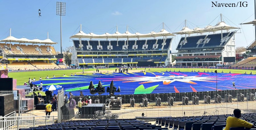 Ongoing rehersals at the Chepauk stadium in Chennai - Power Corridors